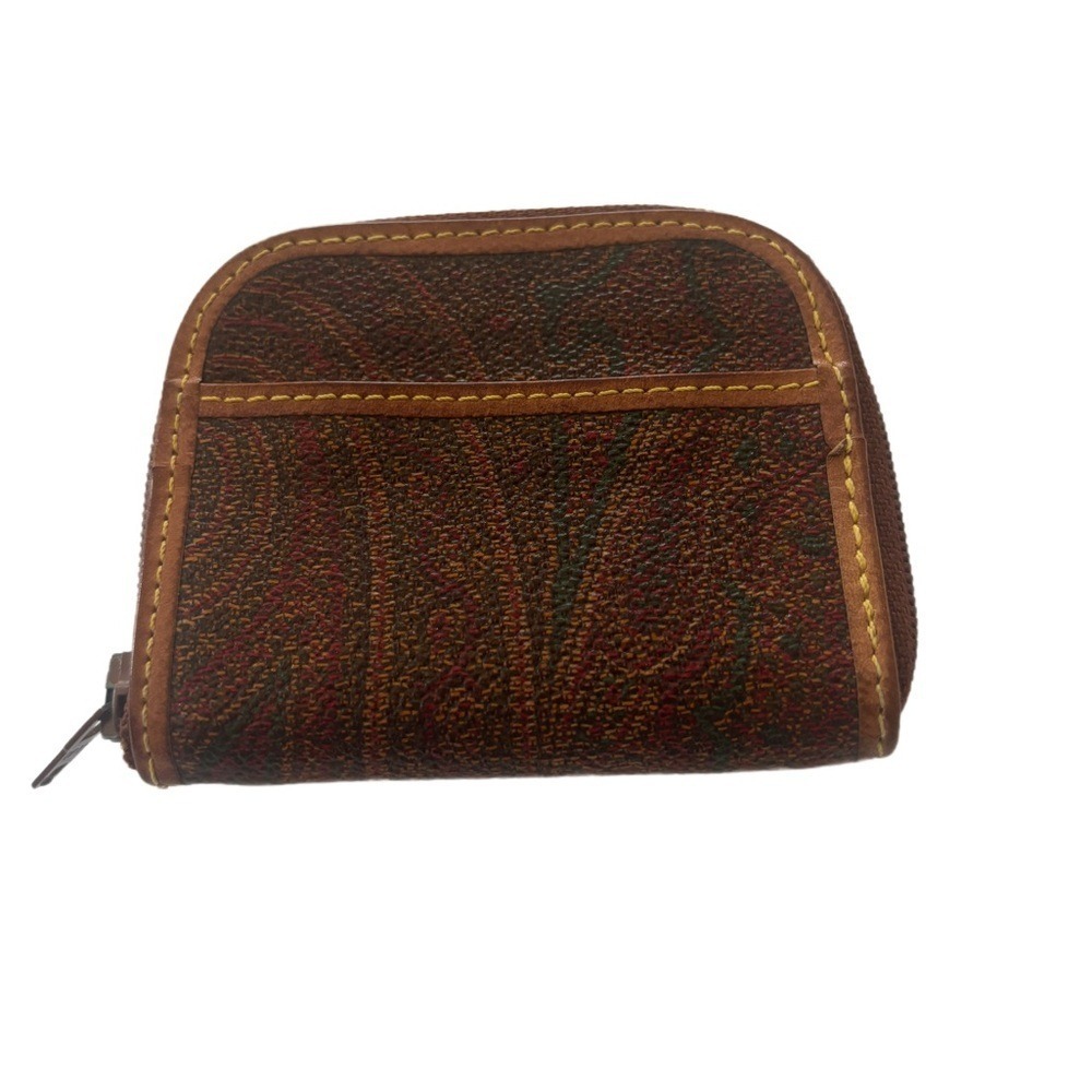 Authentic Vintage ETRO Paisley Coin/Pill Zip‎ Wallet